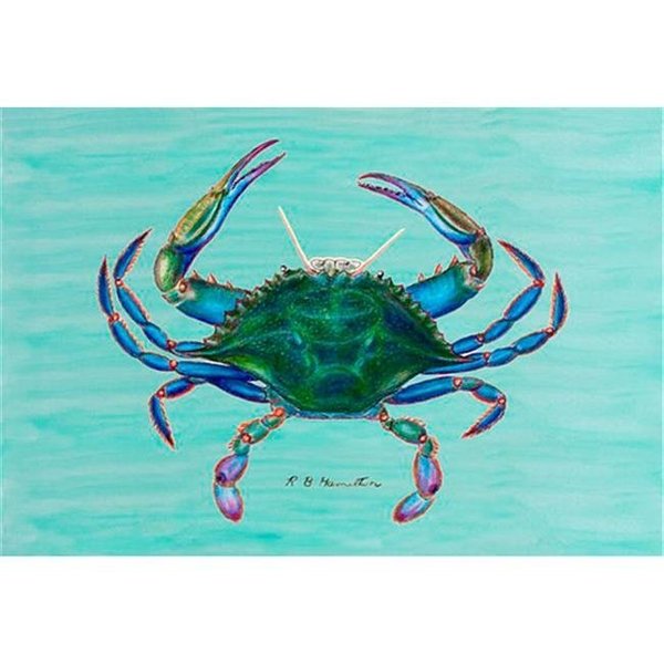 Betsy Drake Betsy Drake DM004 Female Blue Crab Door Mat 18"x26" DM004C